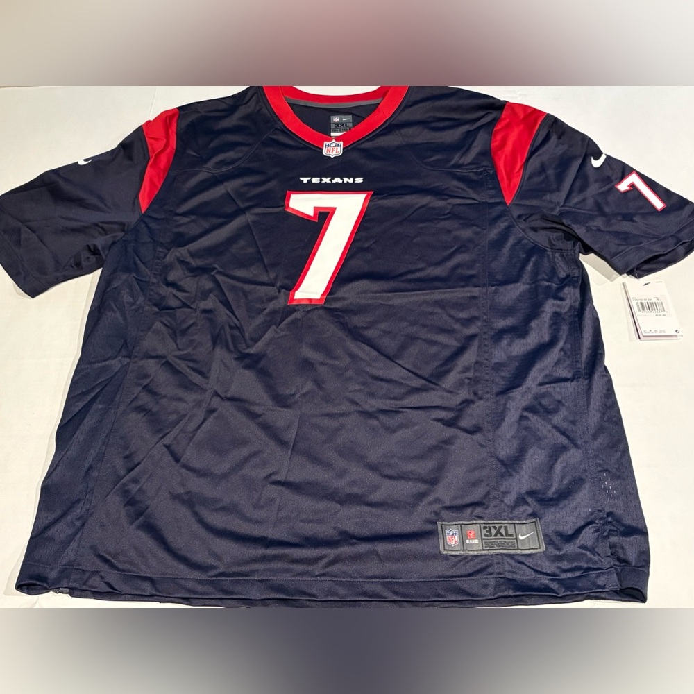Nike C. J. Stroud Houston Texans Game Jersey Mens 3XL NFL Navy #7 NWT $130